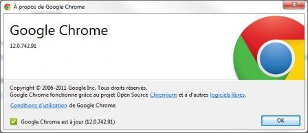 Google chrome 12