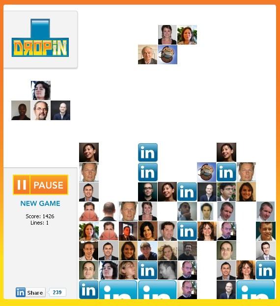 LinkedIn : vos contacts dans un Tetris ?!