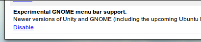 Chrome12 global menu Ubuntu 11.04   Chrome 12 complètement intégré à Unity 