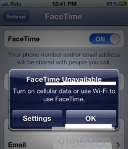 Facetime en 3G sur iOS5?