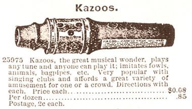 Petite histoire du kazoo