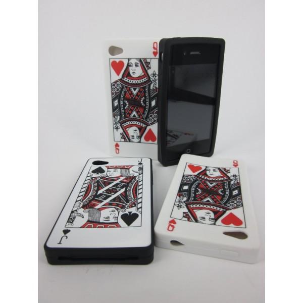 Fan de poker, magie ? Optez pour cet Etui silicone Iphone 4 Jeux de cartes