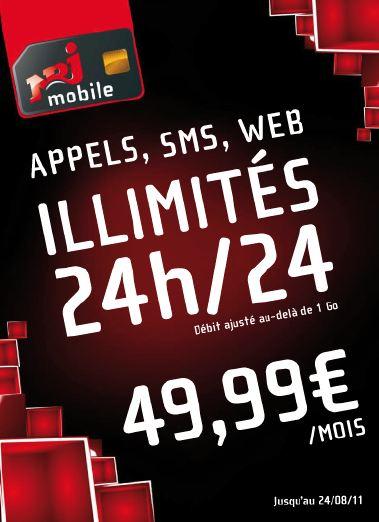 nrj Un forfait tout illimité chez NRJ Mobile ?!