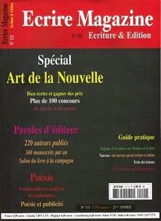 Séjour d’écriture à Angers, avec « Ecrire Magazine ».