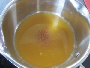 cuisson du jus d'orange