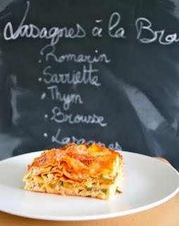 LASAGNES AUX COURGETTES ET A LA BROUSSE