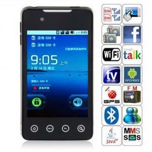 Smart Phone G9 Quadri-Bandes Androide V2.2 Wifi GPS TV Dual SIM Dual Cameras