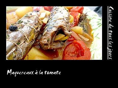 Maquereaux à la tomate