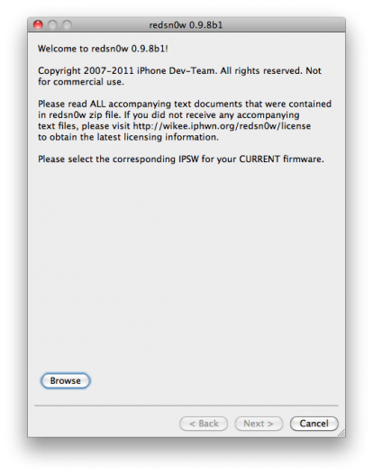 Redsn0w Télécharger Redsn0w 0.9.8 jailbreak iOS 5 bêta 1