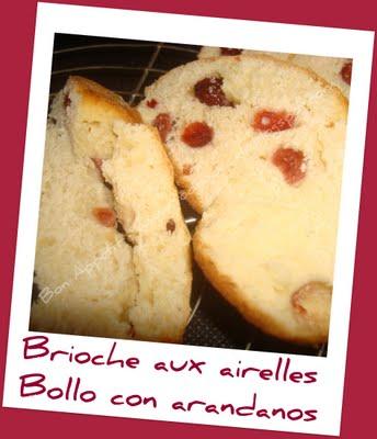 Brioche aux airelles - Bollo con arandanos