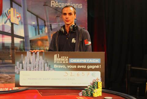 Raphaël Kroll remporte le Partouche Poker Deepstack de Saint-Amand