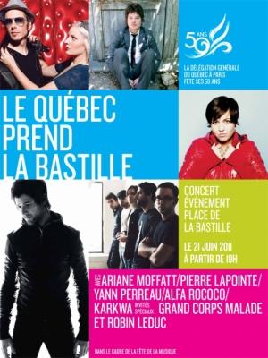 Fête de la musique : Le Québec prend la Bastille