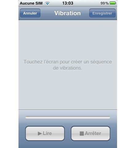 iOs 5: Il est possible de créer des vibrations personnalisées !