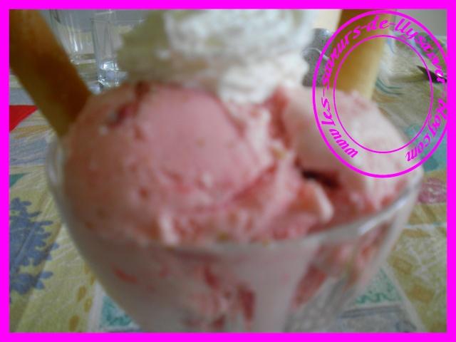Glace à la fraise
