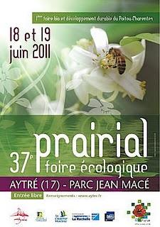 La Rochelle - Aytré : Prairial, 37e foire écologique, sam. 18 et dim. 19 juin 2011