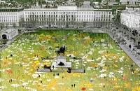 La place Bellecour se pare de ses plus beaux habits La place Bellecour se pare de ses plus beaux habits