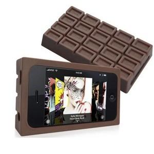 Fan de Chocolat et de Iphone 4,optez pour Coque silicone iphone 4 chocolat (au lait)