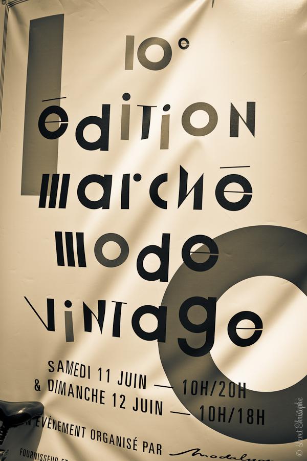 Marché de la mode vintage - Affiche ©www.levetchristophe.fr