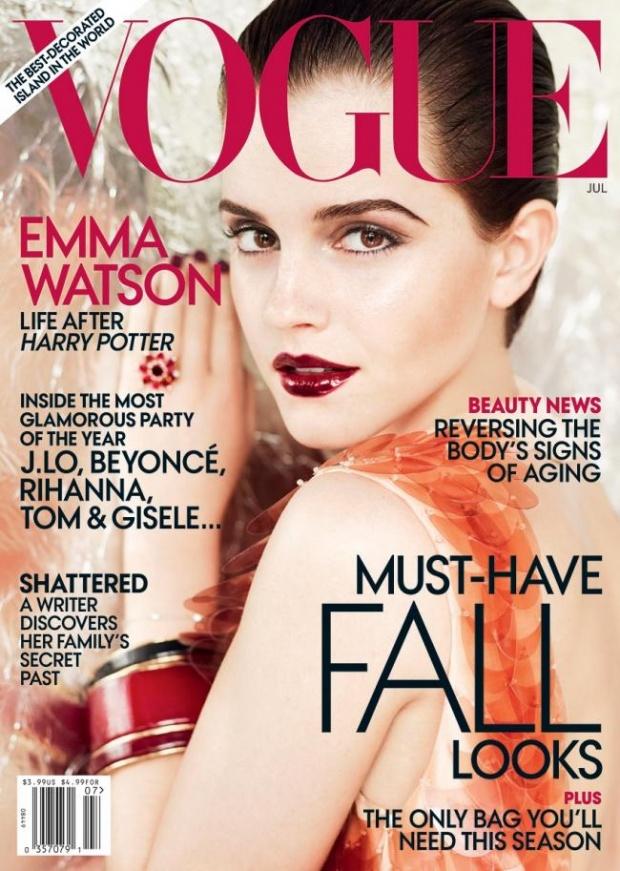 Emma Watson sublime en couverture  du Vogue  US D couvrir