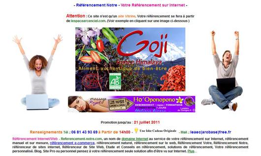 Notre Site Vitrine – Rappel