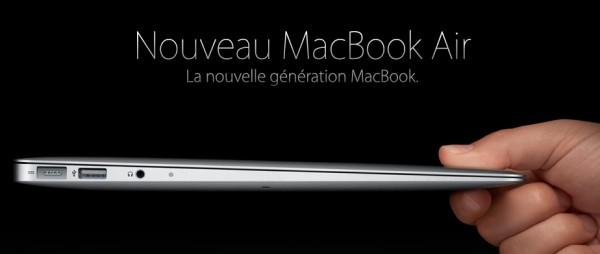 macbook air 600x254 Les nouveaux MacBook Air disponibles dans le courant du mois ?