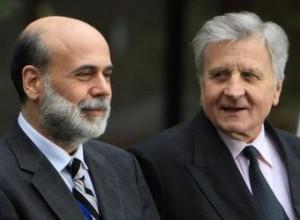 Ben Bernanke et Jean-Claude Trichet