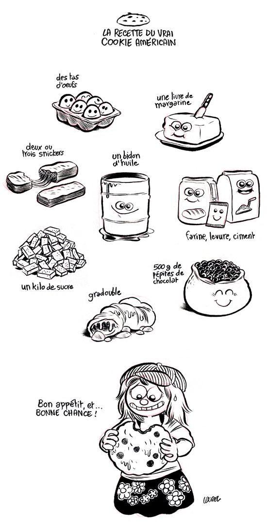 Californie, 9: La recette du vrai cookie américain.