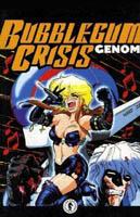 Couverture de l'édition française du comics Bubblegum Crisis : Genom
