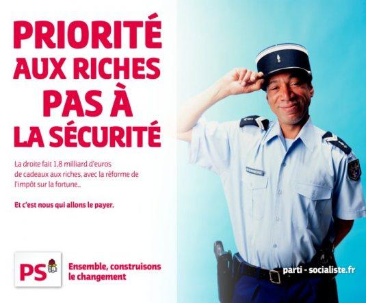 Le PS fait sa com sur le dos des riches…