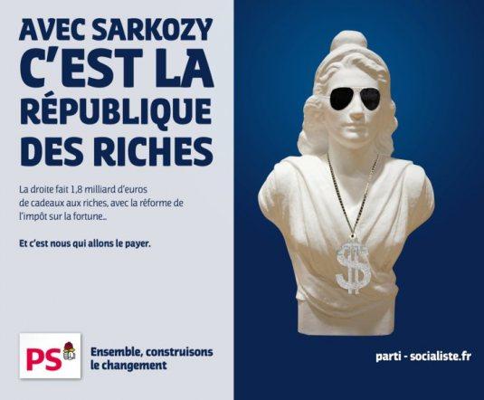 Le PS fait sa com sur le dos des riches…