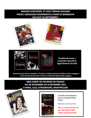 Les parutions littérature Hachette et Black Moon | Juin - Novembre 2011