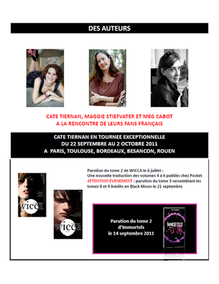 Les parutions littérature Hachette et Black Moon | Juin - Novembre 2011