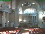 L’AR.Drone montre cathédrale néo-zélandaise dévastée