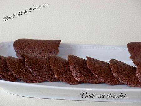 Tuiles au chocolat 1