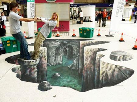 Shelterbox peinture de la rue 3D