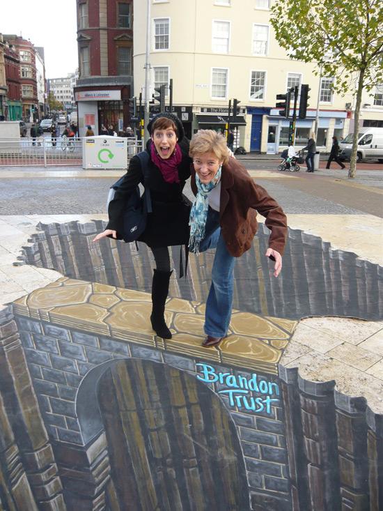 Le pont Brandon Trust peinture de la rue 3D