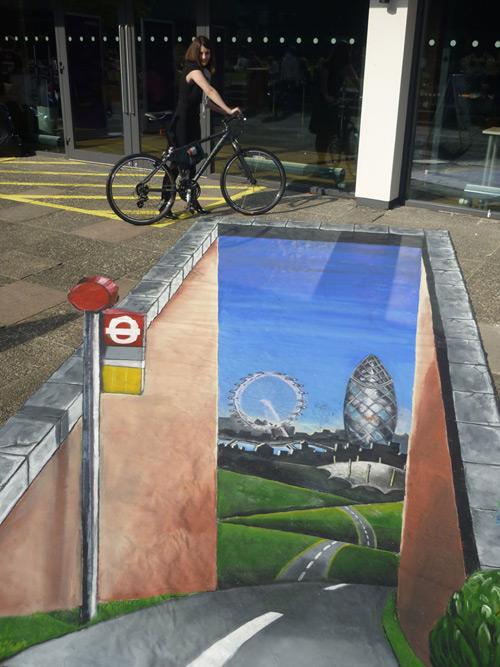 Londres de cette façon peinture de la rue 3D