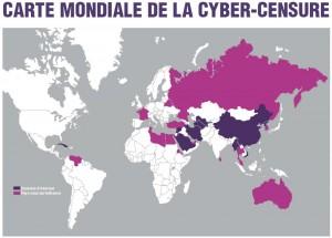 Carte mondiale de la cyber-censure