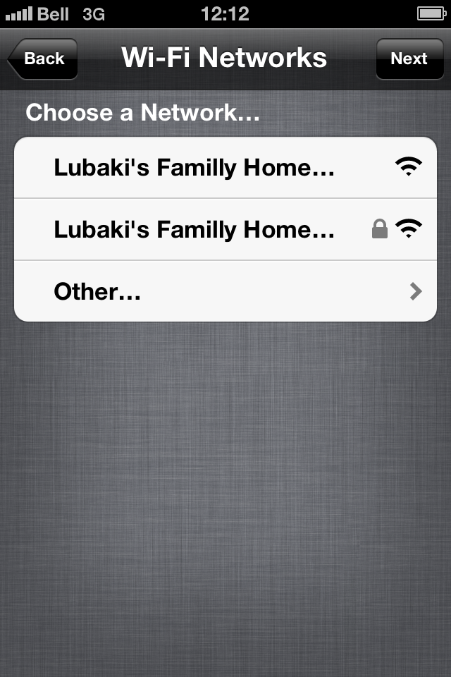 Écran de configuration PC Free