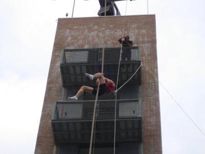 Romain : grimper de corde à 20 mètres