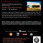 Exposition MADRID 100% ARQUITECTURA au CMAV | Toulouse