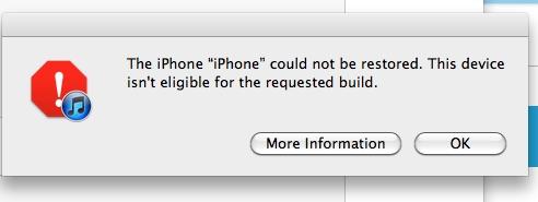 [TUTO] Comment résoudre l’erreur « This device isn’t eligible for the requested build »