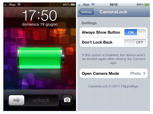CameraLock, ou comment prendre des photos depuis l'écran de verrouillage de votre iPhone...
