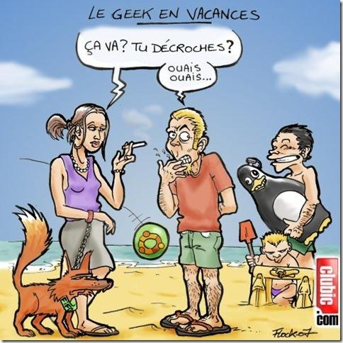 geek a la plage thumb Vacances   Fermeture annuelle pour deux semaines !