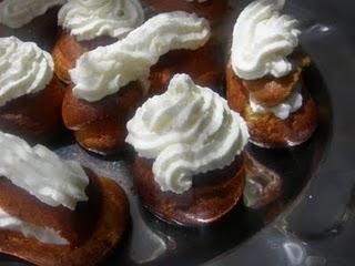 éclair et choux à la chantilly