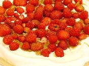 Pavlova fraise rhubarbe allégé sucre