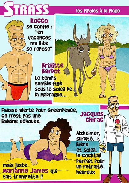 Strass page plage