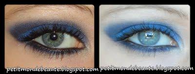 Make up bleu profond