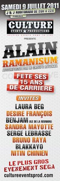 Musique mauricienne : Alain RAMANISUM fête ses 15 ans de carrière !