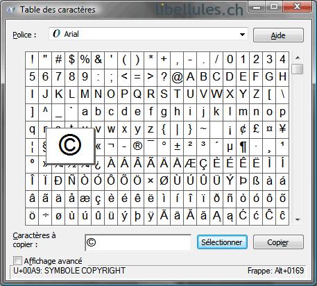 Insérer un caractère spécial dans un document (codes ASCII) - Paperblog